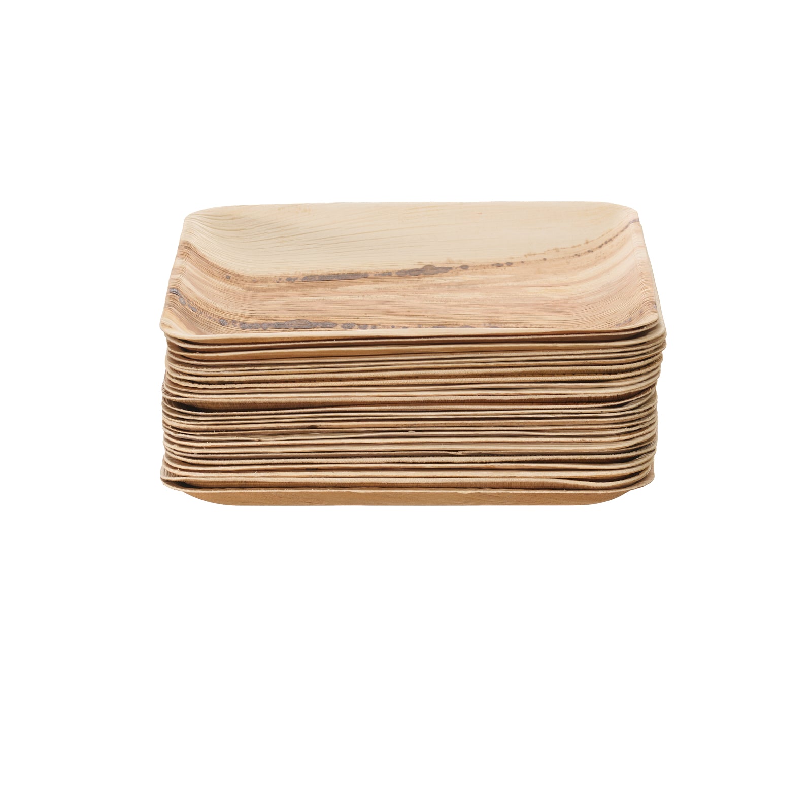 20cm Palm Leaf Square Side Plates