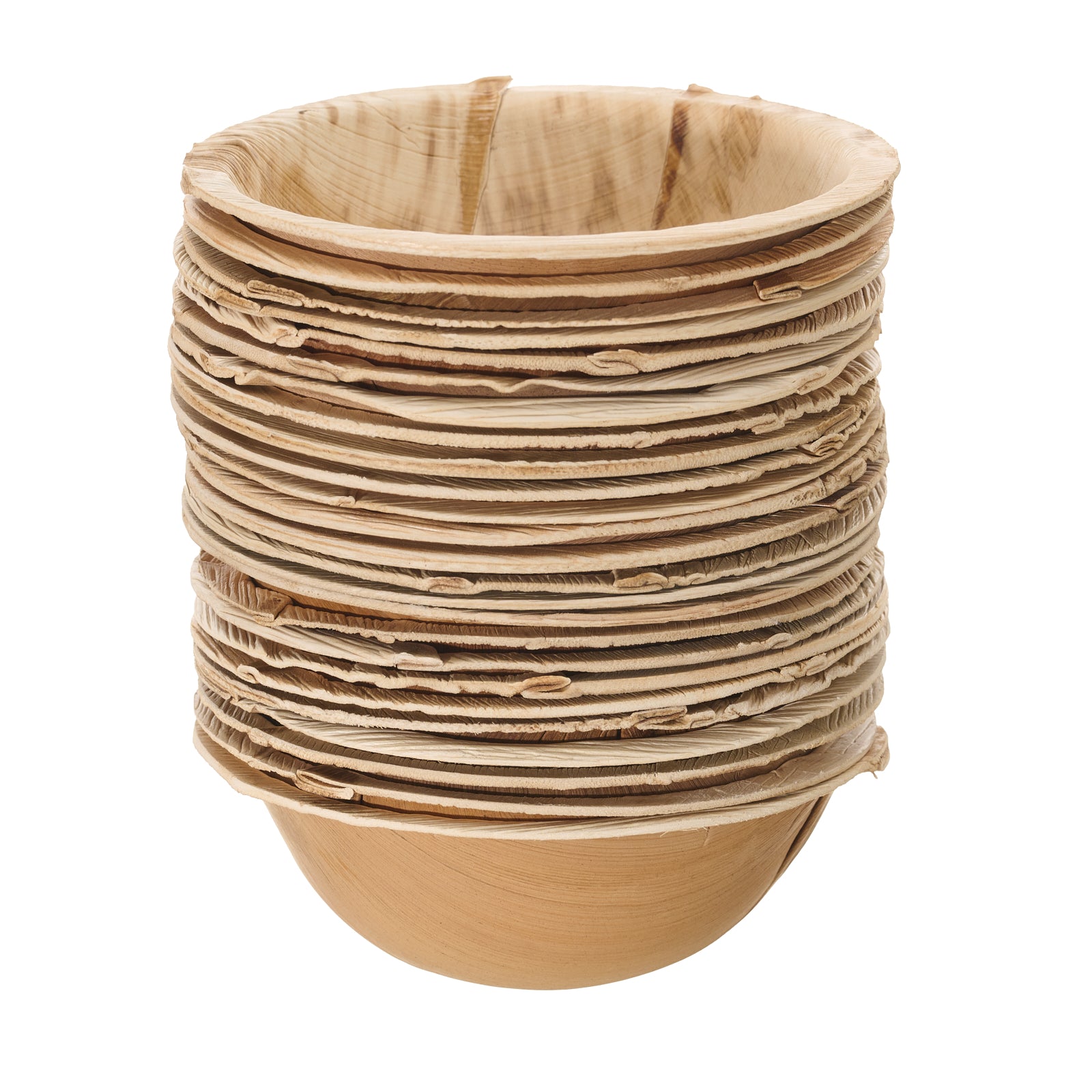 15cm Palm Leaf Round Deep Bowls