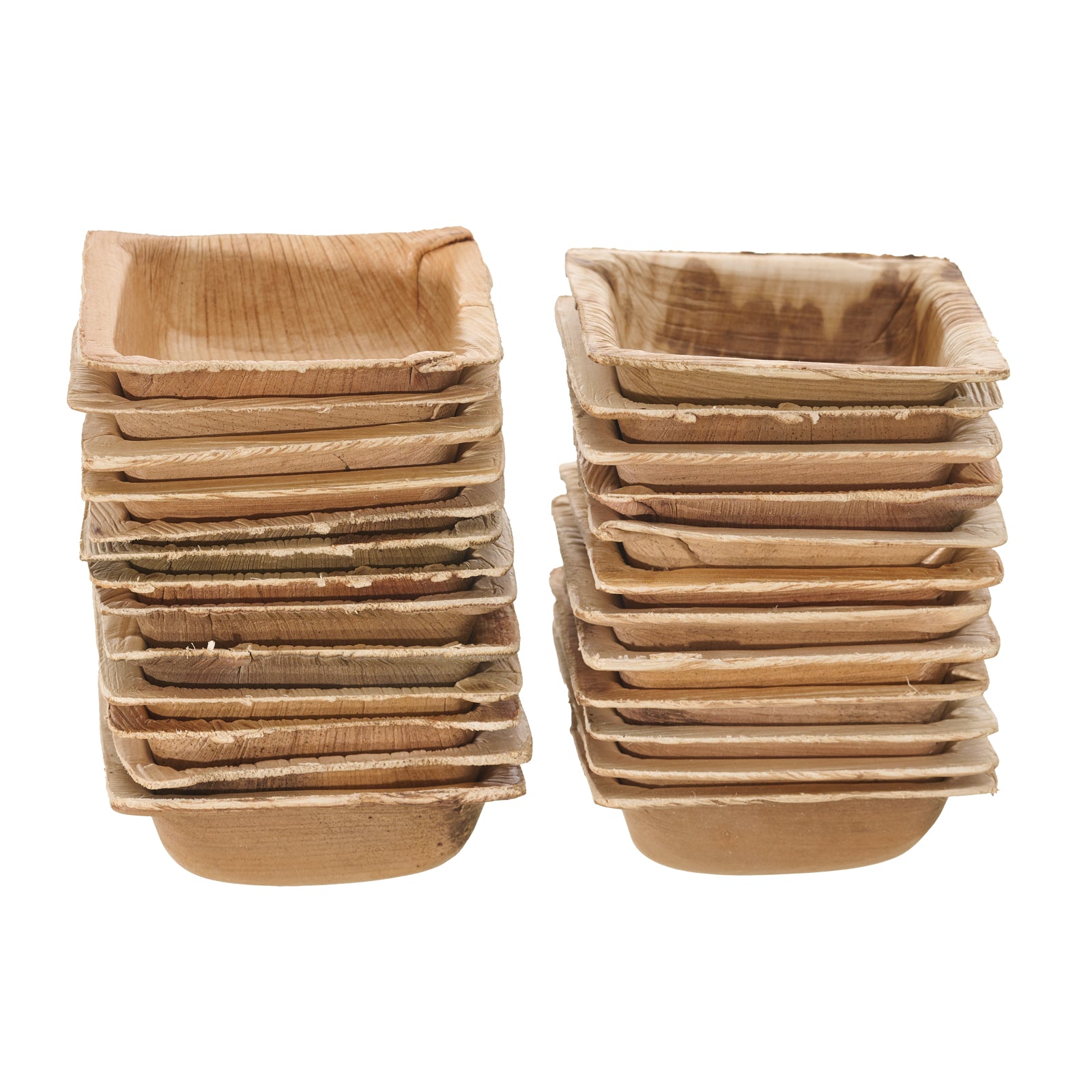 7.5cm Palm Leaf Square Dip Bowls