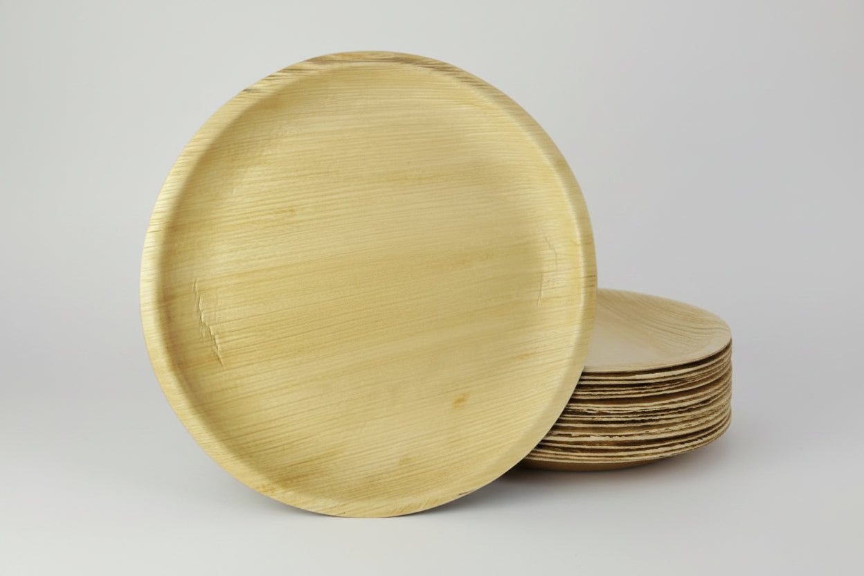 30cm Palm Leaf Round Pizza Plates